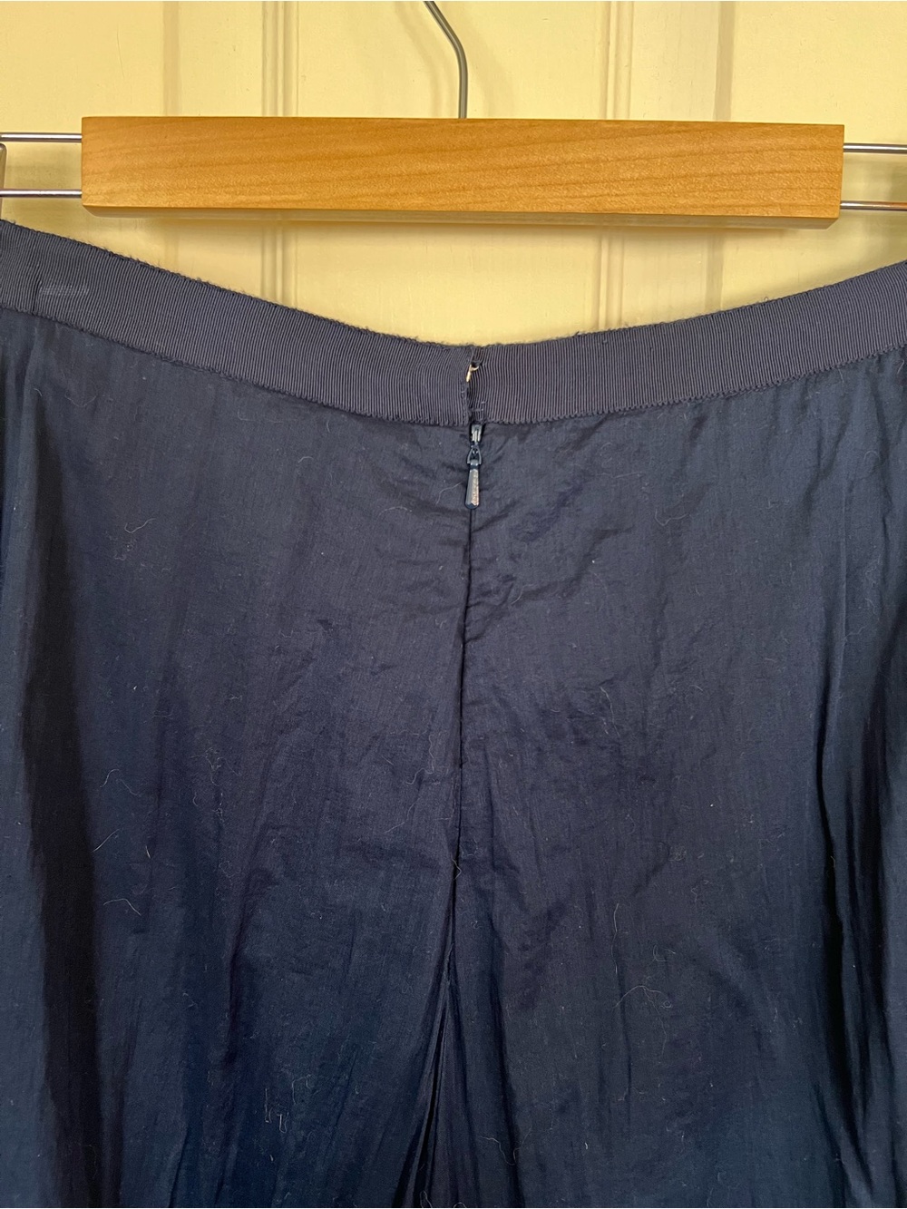 Lauren Ralph Lauren Navy Tiered Ruffle Maxi Skirt 14 100% Cotton - Picture 6 of 8